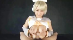 超かわいい北川瞳のコスプレ着衣主観パイズリでどくどく挟射ww